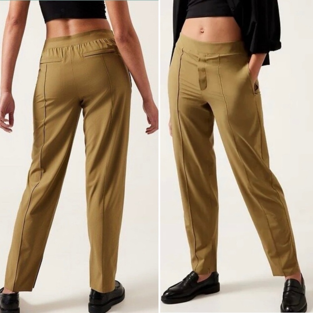 ATHLETA Brooklyn Heights‎ High Rise Pant in Tapestry Gold